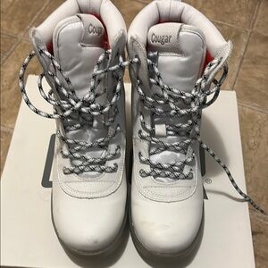 Cougar White Winter Boots